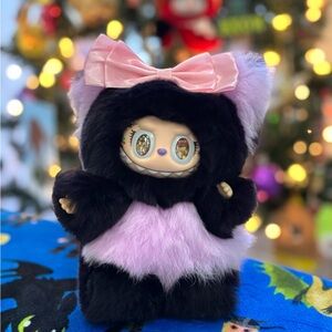 Custom Labubu (dark purple and light purple or pink)